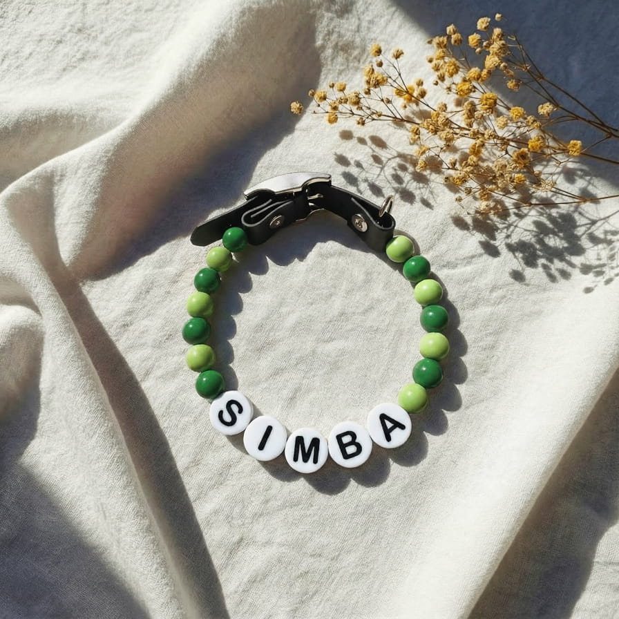Collier unique pour chien avec son nom - Granny Pop