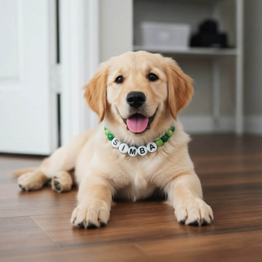 Collier unique pour chien avec son nom - Granny Pop