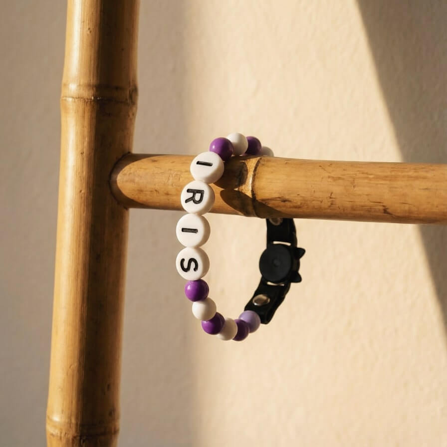 Collier unique pour chat avec son nom - Lila