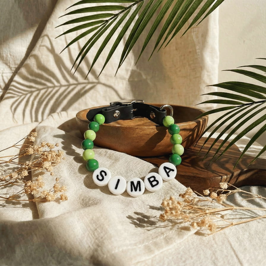 Collier unique pour chien avec son nom - Granny Pop