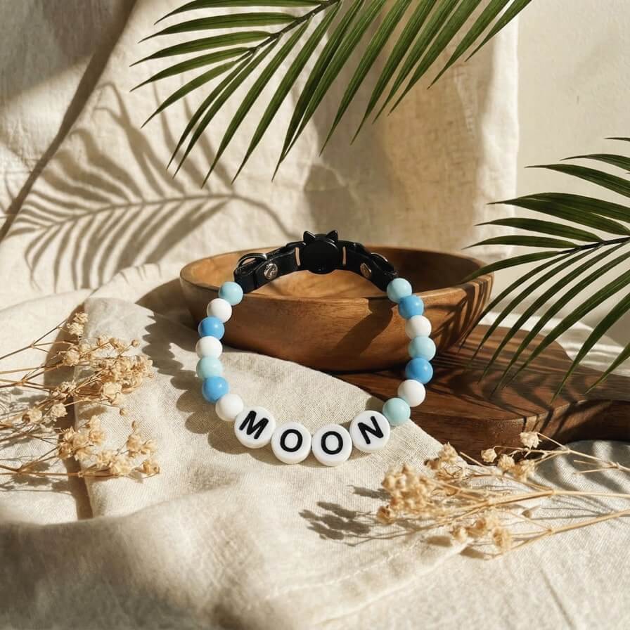 Collier unique pour chat avec son nom - Sky