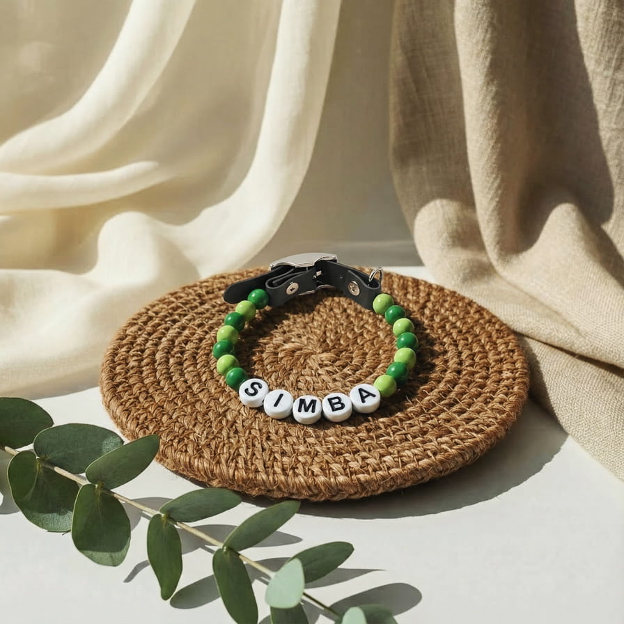 Collier unique pour chien avec son nom - Granny Pop