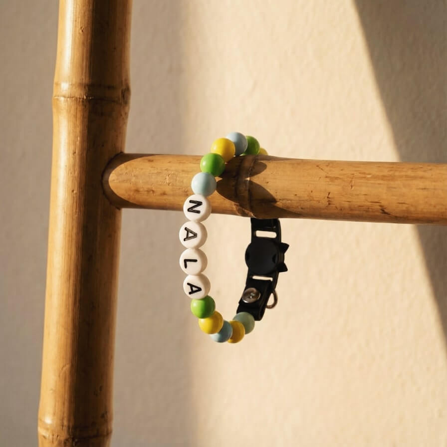 Collier unique pour chat avec son nom - Bloomy