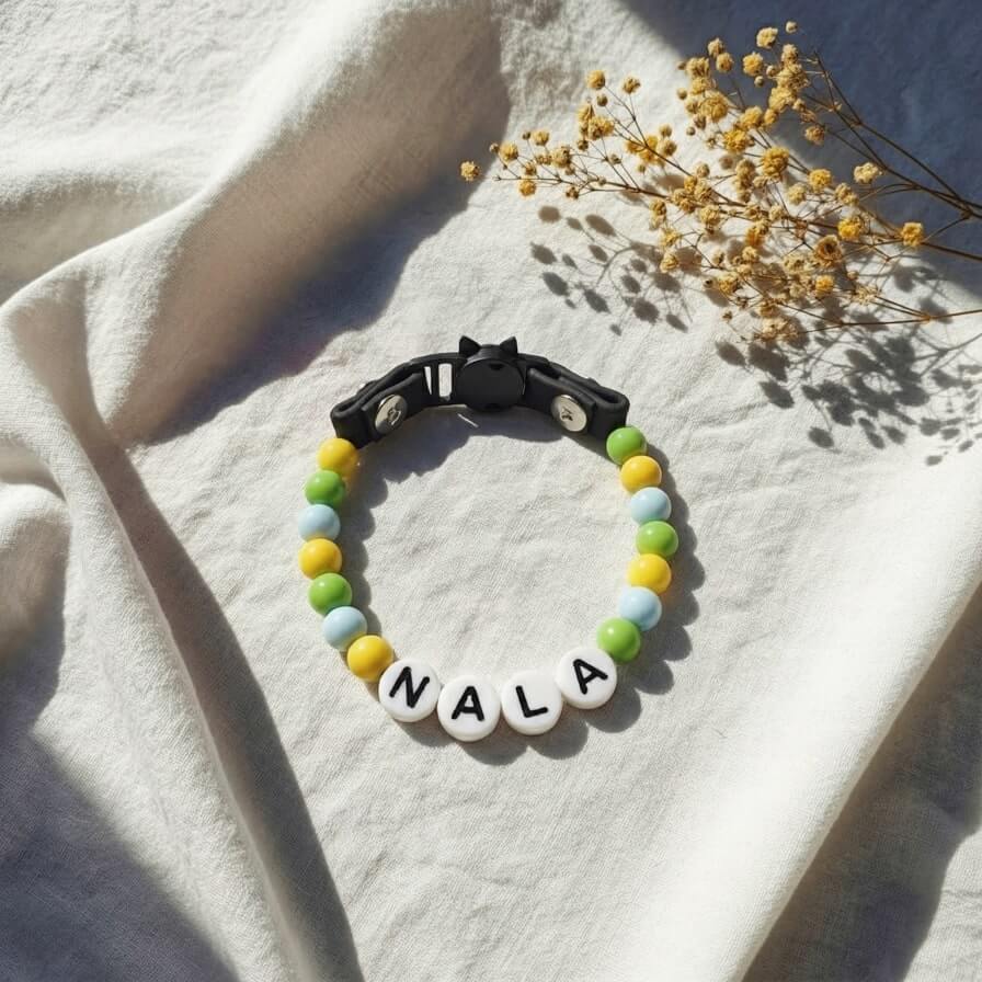 Collier unique pour chat avec son nom - Bloomy