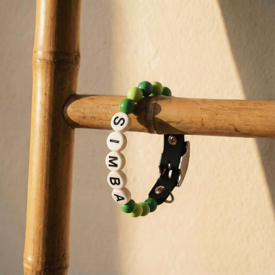 Collier unique pour chien avec son nom - Granny Pop