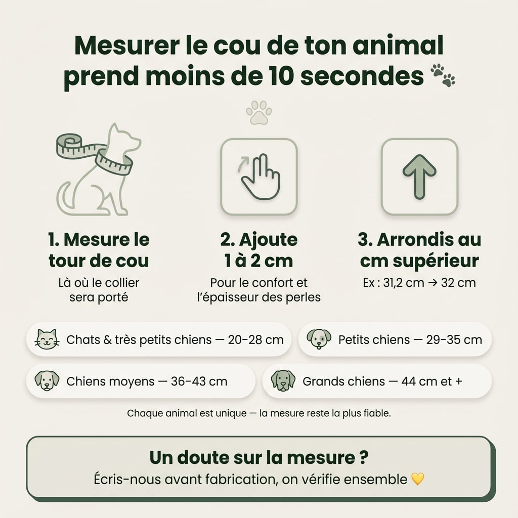 Collier unique pour chat avec son nom - Lila